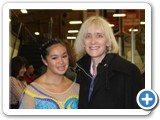 April Pacis and Coach Terri