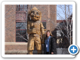 Audrey and the Minnesota Mascot, the Gopher