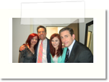 Mom Lisa, Ed Helms (Andy), Alyssa and Steve Carell